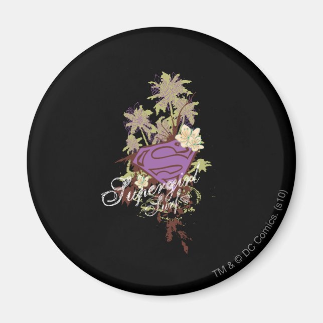 Supergirl Surfa Logotyp Magnet (Framsidan)