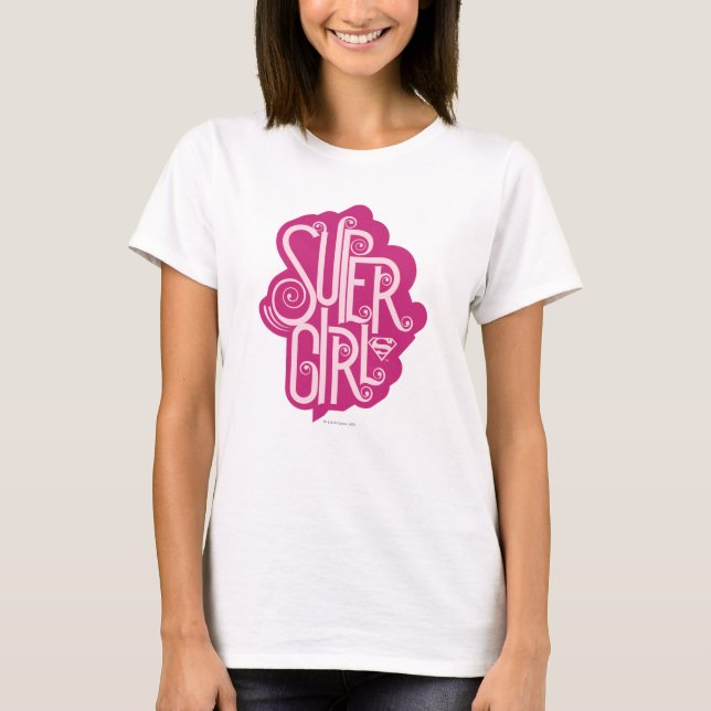 Supergirl Swirl 1 Tee (Framsida)