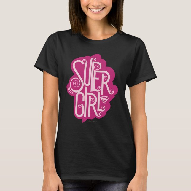 Supergirl Swirl 1 Tee (Framsida)