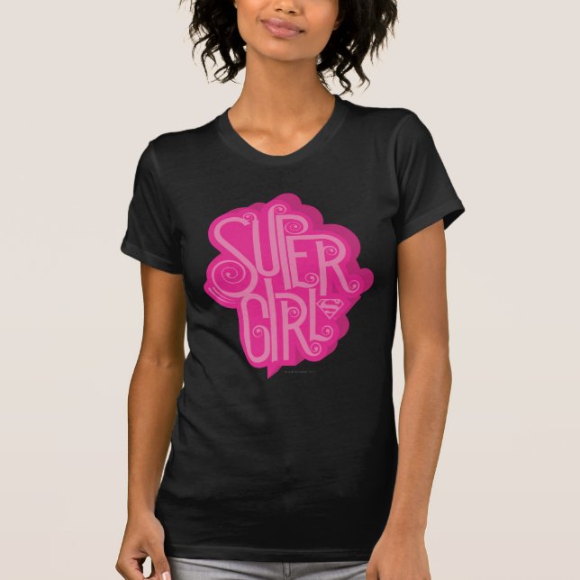 Supergirl Swirl 2 Tee (Framsida)