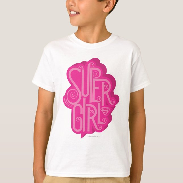 Supergirl Swirl 2 Tee (Framsida)