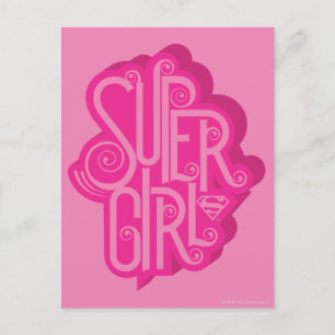 Supergirl Swirl 2 Vykort
