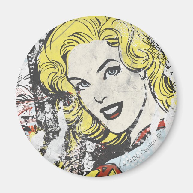 Supergirl Tecknad Capers 1 Magnet (Framsidan)