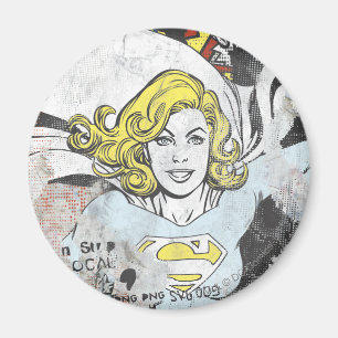Supergirl Tecknad Capers 3 Magnet