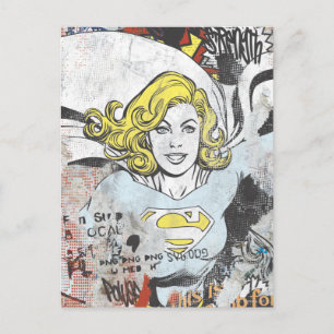 Supergirl Tecknad Capers 3 Vykort