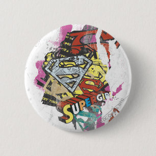 Supergirl Tecknad Capers 4 Knapp
