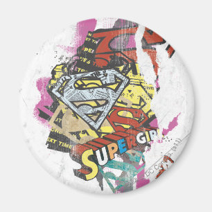 Supergirl Tecknad Capers 4 Magnet