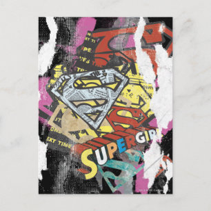 Supergirl Tecknad Capers 4 Vykort