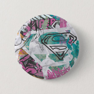 Supergirl Tecknad Capers Mönster 11 Knapp