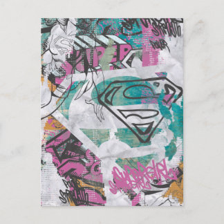 Supergirl Tecknad Capers Mönster 11 Vykort