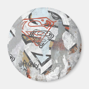 Supergirl Tecknad Capers Mönster 1 Magnet
