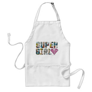 Supergirl Tecknad Logotyp Förkläde