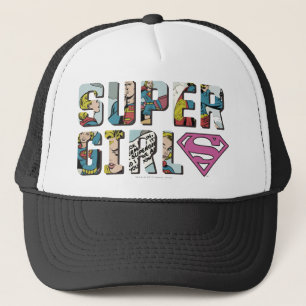 Supergirl Tecknad Logotyp Keps