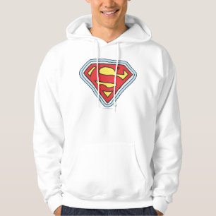 Supergirl Tecknad Logotyp Sweatshirt Med Luva