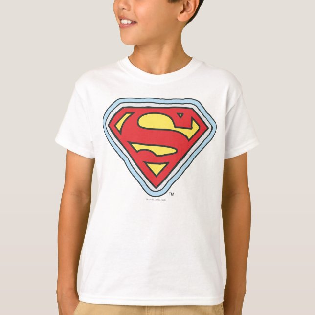 Supergirl Tecknad Logotyp T Shirt (Framsida)