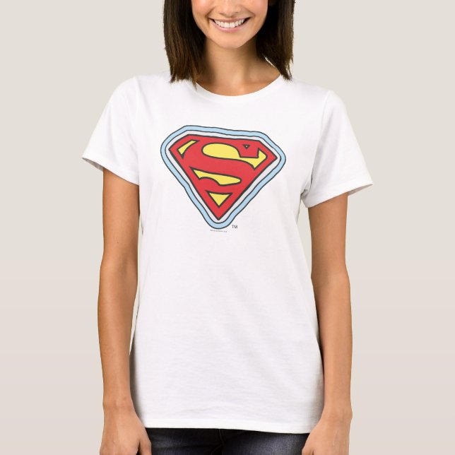 Supergirl Tecknad Logotyp T-shirt (Framsida)