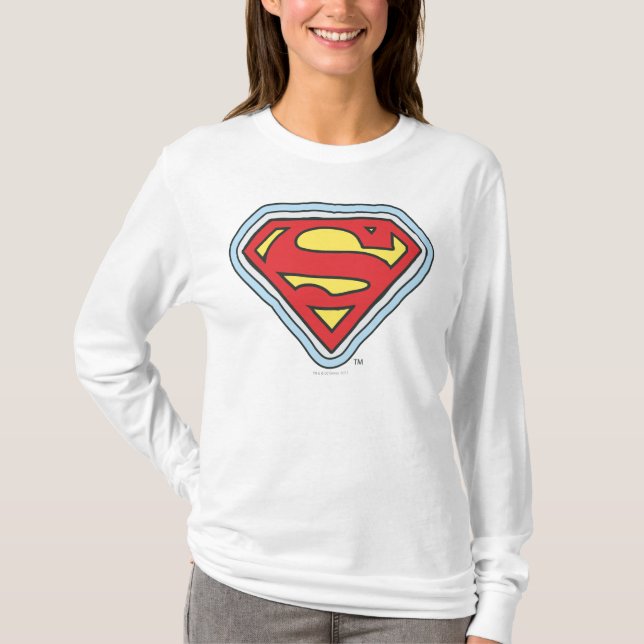 Supergirl Tecknad Logotyp Tee Shirt (Framsida)