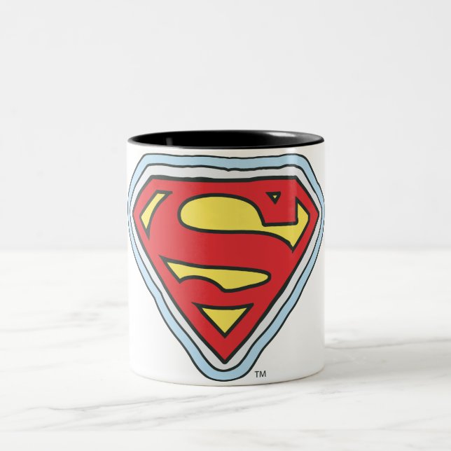 Supergirl Tecknad Logotyp Två-Tonad Mugg (Center)