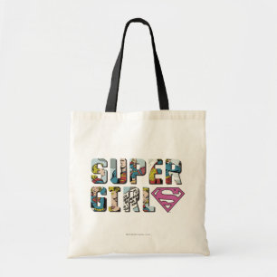 Supergirl Tecknad Logotyp Tygkasse