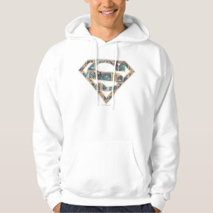 Supergirl Tecknad Strip Logotyp Hoodie