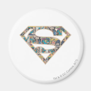 Supergirl Tecknad Strip Logotyp Magnet
