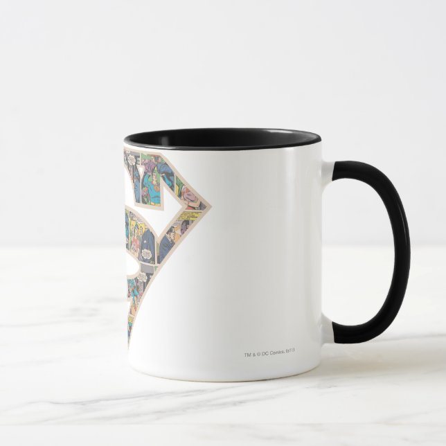 Supergirl Tecknad Strip Logotyp Mugg (Höger)