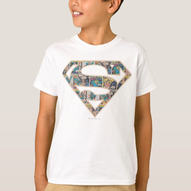 Supergirl Tecknad Strip Logotyp T-shirt (Framsida)
