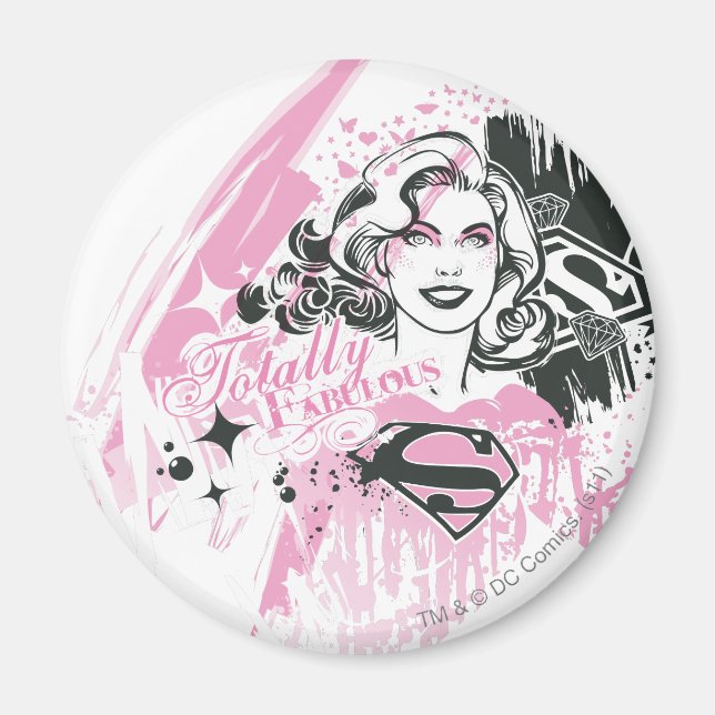 Supergirl Totally Fabulous Magnet (Framsidan)