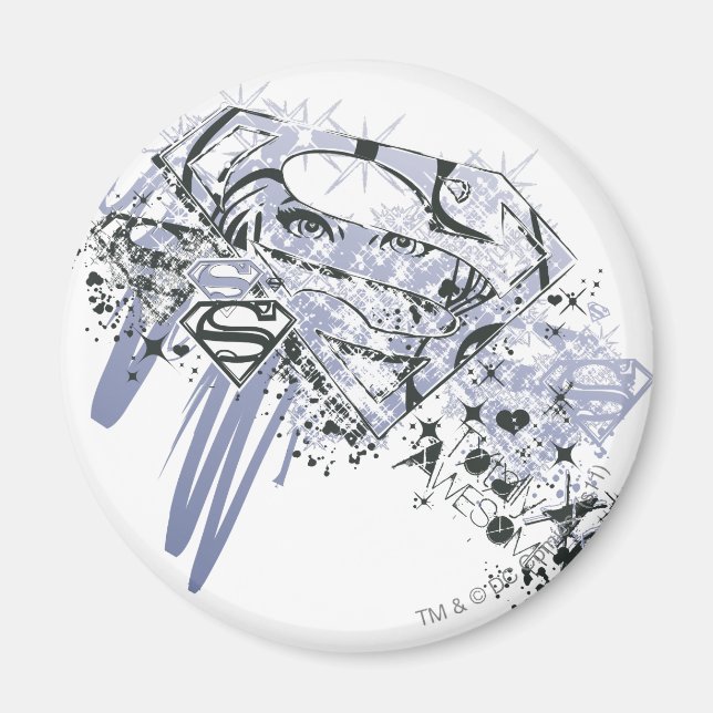 Supergirl Totally Fantastisk Magnet (Framsidan)