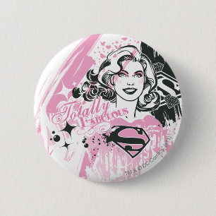 Supergirl Totalt Fantastisk Knapp