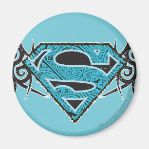Supergirl Tribal Mönster Logotyp Magnet