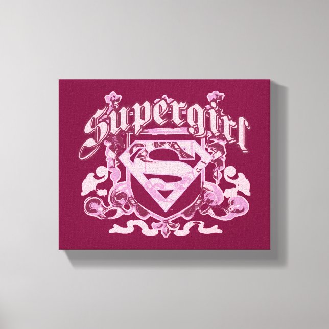 Supergirl Vapensköld Design Canvastryck (Framsida)