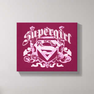 Supergirl vapenskölddesign canvastryck