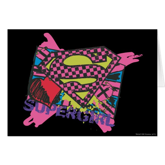 Supergirl X Hälsningskort (Framsidan Horizontal)