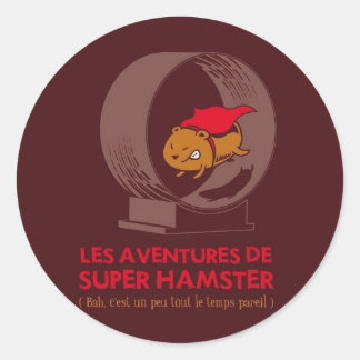 Superhamster Runt Klistermärke