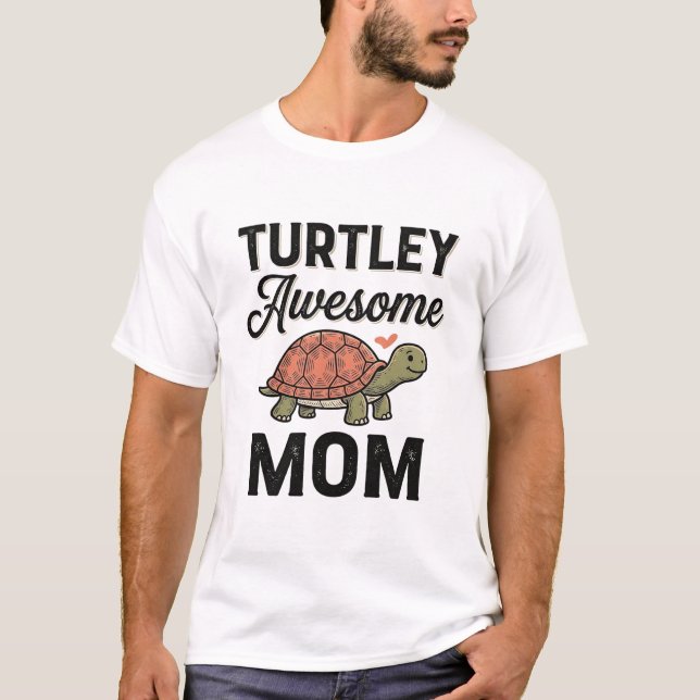 Superhärlig mamma vintage sköldpadda tröja design_ (Framsida)