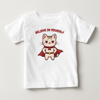 Superhero Cat Believe in Yourself T Shirt
