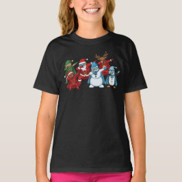 Superhero Christmas Squad Dabbing  T Shirt