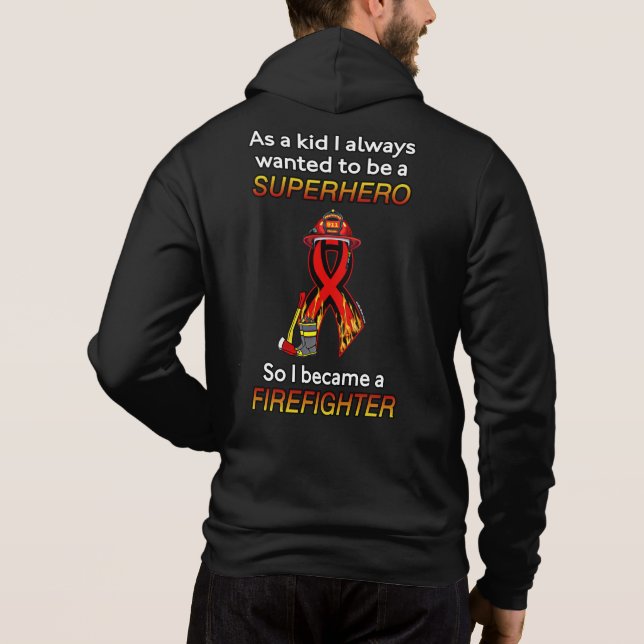 SUPERHERO...Firefighter T Shirt (Baksida)