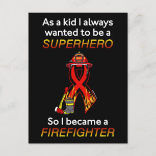 SUPERHERO...Firefighter Vykort