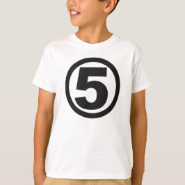 SUPERHERO inspirerad #5 BIRTHDAY Tee