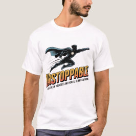 Superhero Runner Motivation Retro Design T Shirt