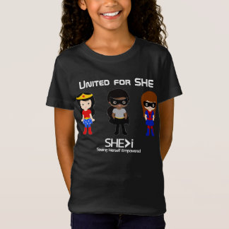 SUPERHERO White Outline - ENKELT FÖR SHE T Shirt