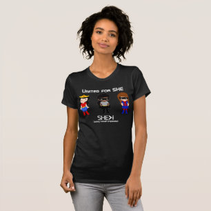 SUPERHERO White Outline - ENKELT FÖR SHE T Shirt