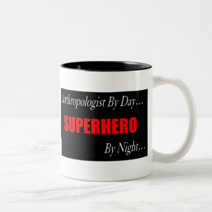 Superheroantropologmugg Två-Tonad Mugg