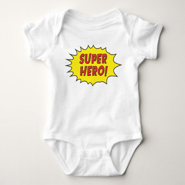 Superherobabyskjorta T-shirt (Framsida)