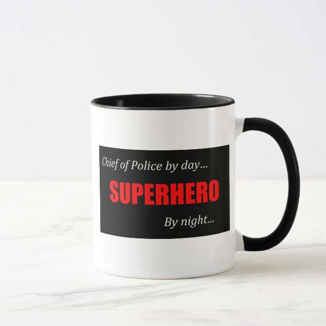 Superherochef av polis mugg (Höger)
