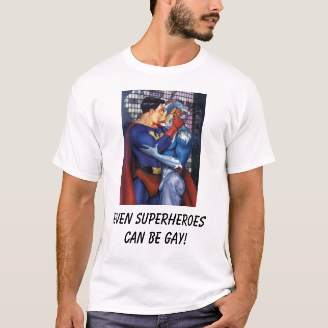 superheroen även superheroes kan vara glad! tee (Framsida)