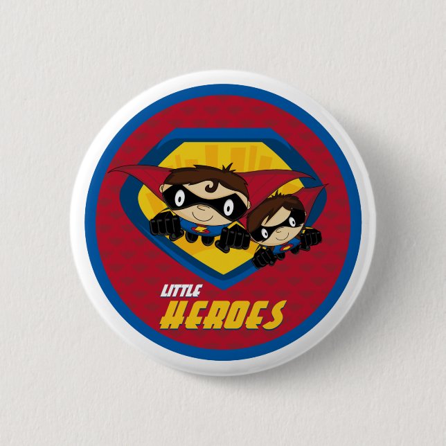 Superheroen knäppas emblem knapp (Framsida)
