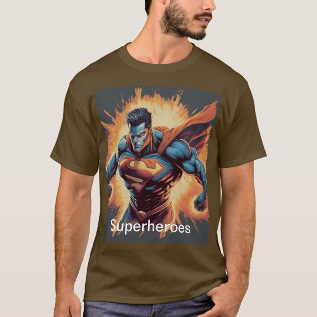 Superheroes T-shirt Design (Framsida)